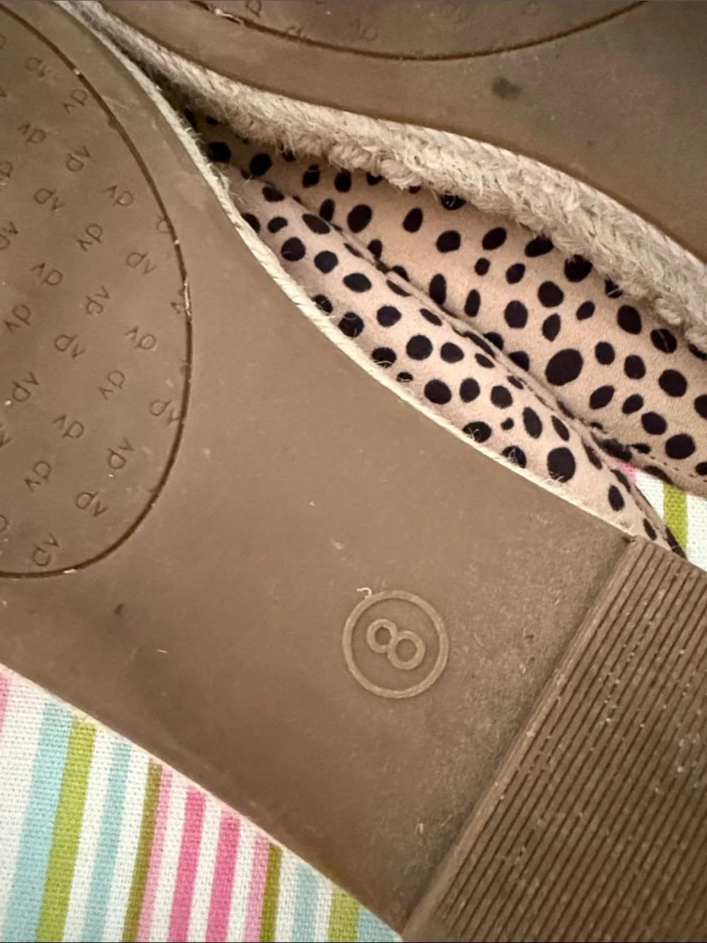 dv by Dolce Vita BrownTan  Leopard Espadrilles Print Mules, open side flats 8